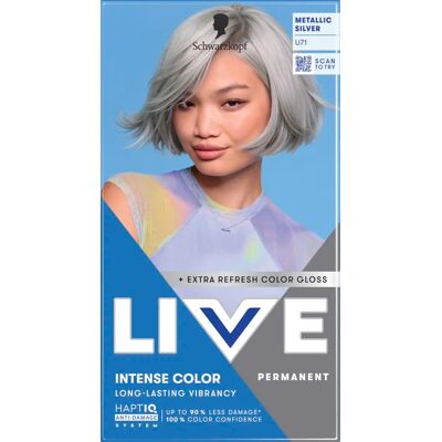 Schwarzkopf LIVE Intense Color U71 Metallic Silver Schwarzkopf LIVE Intense Color U71 Metallic Silver