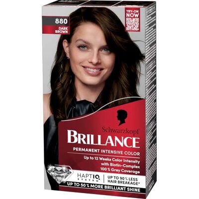 Schwarzkopf Brillance Permanent Intensive Color 880 Dark Brown Schwarzkopf Brillance Permanent Intensive Color 880 Dark Brown