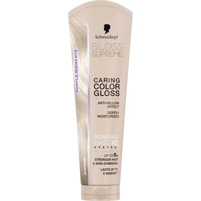 Schwarzkopf Gloss Supreme Caring Color Gloss 145 ml Platinum Schwarzkopf Gloss Supreme Caring Color Gloss 145 ml Platinum