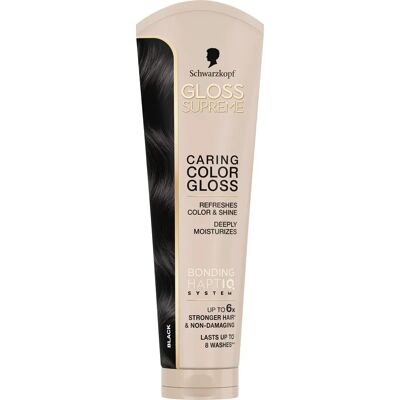 Schwarzkopf Gloss Supreme Caring Color Gloss 145 ml Black Schwarzkopf Gloss Supreme Caring Color Gloss 145 ml Black