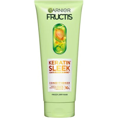 Garnier - Keratin Sleek Conditioner 200Ml - Slät & Glansigt Garnier - Keratin Sleek Conditioner 200Ml - Slät & Glansigt