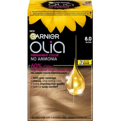 Garnier Olia 8.0 Blond - Hårfärg Garnier Olia 8.0 Blond - Hårfärg