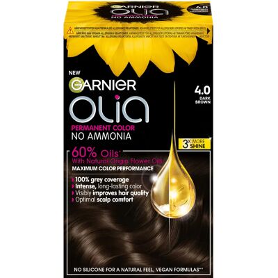 Garnier Olia 4.0 Mörkbrun - Hårfärg Garnier Olia 4.0 Mörkbrun - Hårfärg