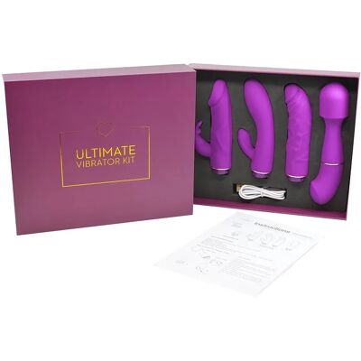 Ladylove Ultimate Vibrator Kit - 4 Vibratorer - Kroppssäkert Silikon Ladylove Ultimate Vibrator Kit - 4 Vibratorer - Kroppssäkert Silikon