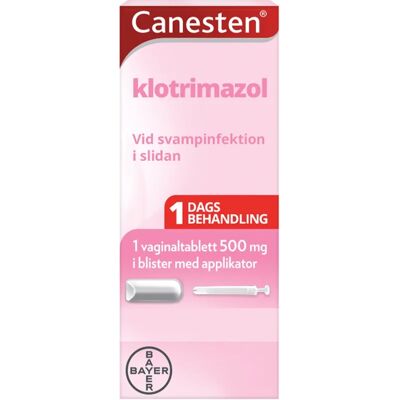 Canesten vaginaltablett 500 mg 1 st Canesten vaginaltablett 500 mg 1 st
