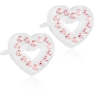 Blomdahl Örhängen Brilliance Heart Hollow Light Rose 10 mm Blomdahl Örhängen Brilliance Heart Hollow Light Rose 10 mm