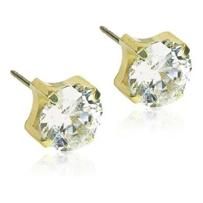 Blomdahl Örhängen Tiffany CZ White Golden 5 mm Blomdahl Örhängen Tiffany CZ White Golden 5 mm