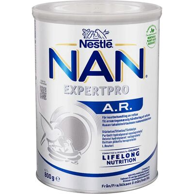 Nestlé NAN ExpertPro A.R. - Modermælk for spædbarn med oppstötningar Nestlé NAN ExpertPro A.R. - Modermælk for spædbarn med oppstötningar