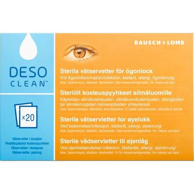 Desoclean Sterila Ögonservetter - Medicinsk utrustning Desoclean Sterila Ögonservetter - Medicinsk utrustning