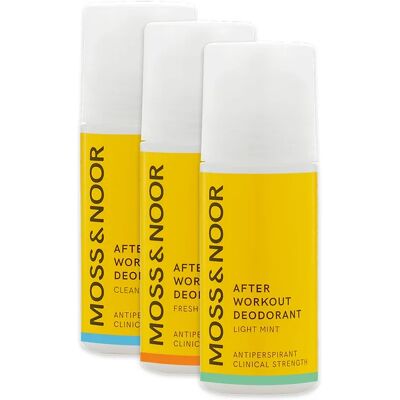Moss & Noor After Workout Deodorant Mixed 60 ml 3-pack Moss & Noor After Workout Deodorant Mixed 60 ml 3-pack