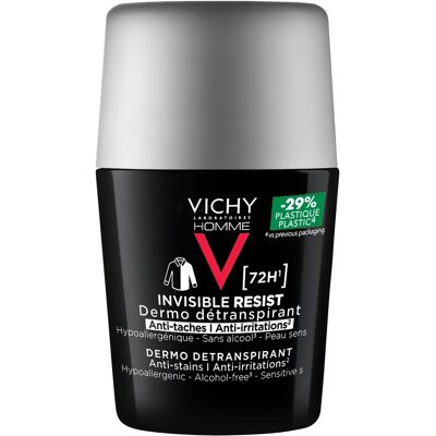Vichy Homme Invisible Protect Deo 72h Anti-Stain Roll-on 50ml Vichy Homme Invisible Protect Deo 72h Anti-Stain Roll-on 50ml
