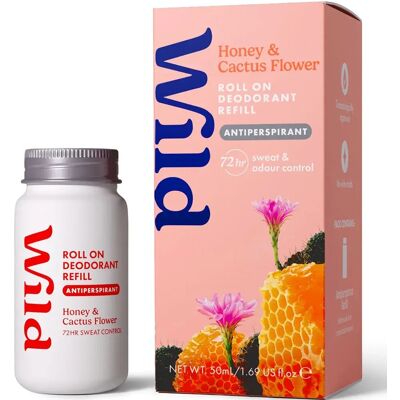Wild Antiperspirant Roll On Refill Honey Cactusflower 50 ml Wild Antiperspirant Roll On Refill Honey Cactusflower 50 ml