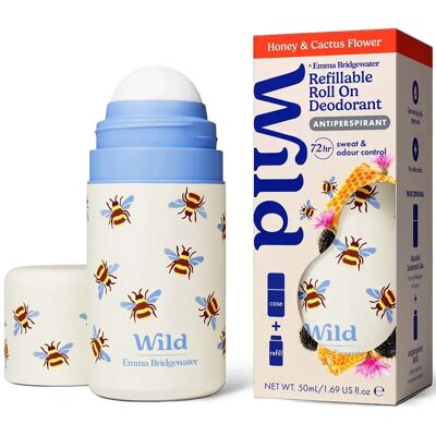 Wild Roll On Antiperspirant Bee Case Honey Cactusflower 50 ml Wild Roll On Antiperspirant Bee Case Honey Cactusflower 50 ml