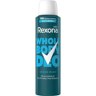 Rexona Men Whole Body Deo Ocean Rush Spray 150 ml Rexona Men Whole Body Deo Ocean Rush Spray 150 ml