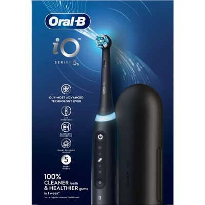 Oral-B iO5 Eltandborste Svart, 1 borsthuvud + Resefodral Oral-B iO5 Eltandborste Svart, 1 borsthuvud + Resefodral