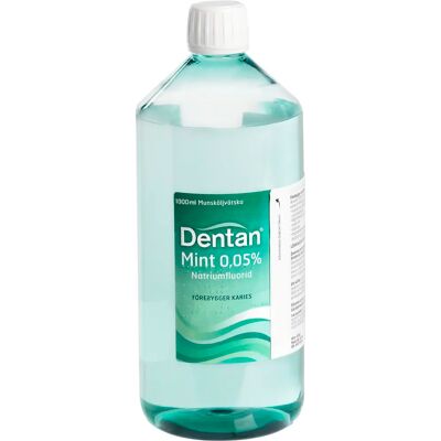Dentan Mint munskölj 0,05 % 1000 ml Dentan Mint munskölj 0,05 % 1000 ml