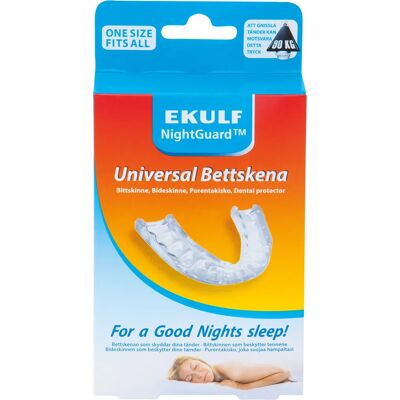 Ekulf NightGuard Bideskinne - Universell, Anpassbar, Reducerar Skador - Munschutz Ekulf NightGuard Bideskinne - Universell, Anpassbar, Reducerar Skador - Munschutz