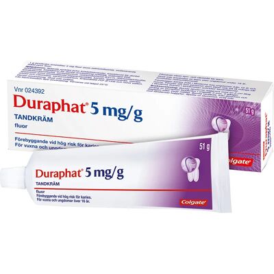 Duraphat tandkräm 5 mg/g 51 g Duraphat tandkräm 5 mg/g 51 g