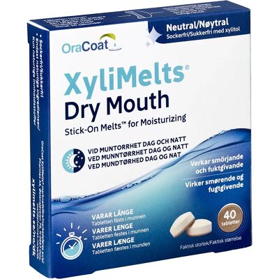XyliMelts Dry Mouth Neutral 40 st XyliMelts Dry Mouth Neutral 40 st