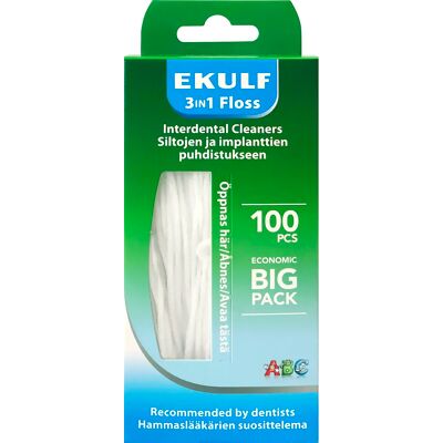 EKULF 3in1 Floss - Tandtråd för mellanrum EKULF 3in1 Floss - Tandtråd för mellanrum