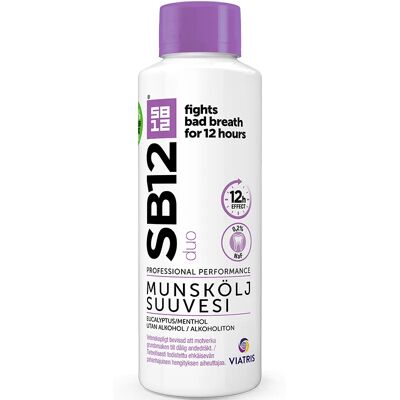SB12 Duo Munskölj - Kliniskt bevisad 12 timmars effekt - 500ml SB12 Duo Munskölj - Kliniskt bevisad 12 timmars effekt - 500ml