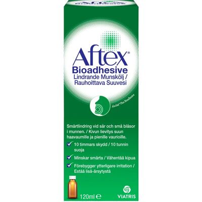 Aftex Bioadheisve Lindrande Munskölj 120 ml Aftex Bioadheisve Lindrande Munskölj 120 ml