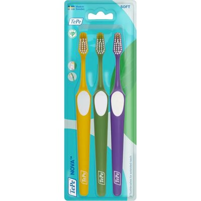 TePe Nova Soft Tandborste 3 pack TePe Nova Soft Tandborste 3 pack