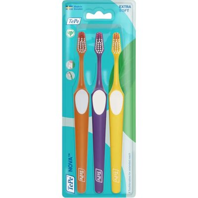 TePe Nova Extra Soft Tandborste 3 pack TePe Nova Extra Soft Tandborste 3 pack