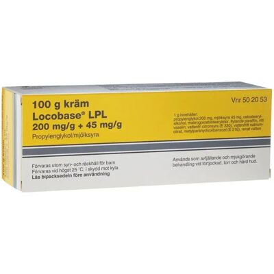 Locobase LPL Kräm 200mg/g+45mg/g 100 g Locobase LPL Kräm 200mg/g+45mg/g 100 g
