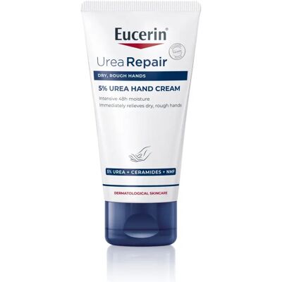Eucerin Urea Repair Plus 5% Urea Hand Cream - Torr, grov hud - 48h Hydrering Eucerin Urea Repair Plus 5% Urea Hand Cream - Torr, grov hud - 48h Hydrering