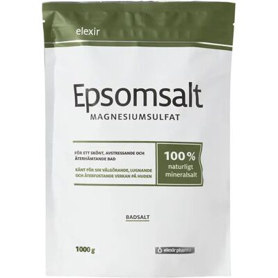 Elexir Pharma Epsomsalt 1000 gram Elexir Pharma Epsomsalt 1000 gram