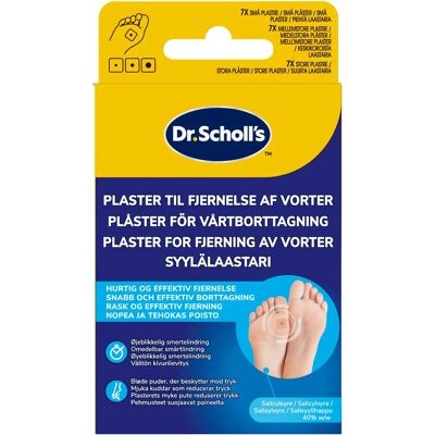 Dr. Scholl's Plåster för vårtborttagning 7 st Dr. Scholl's Plåster för vårtborttagning 7 st