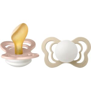 BIBS Couture Glöd Naturlatex Storlek 2 - Nappar - 6+ månader - Blush/Vanilla BIBS Couture Glöd Naturlatex Storlek 2 - Nappar - 6+ månader - Blush/Vanilla