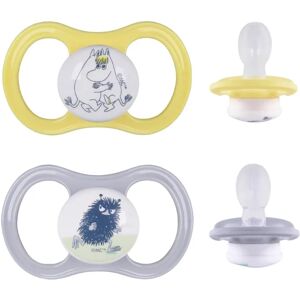 ESSKA Happy Muminedition Napp + 4 månader 2-pack gul/grå