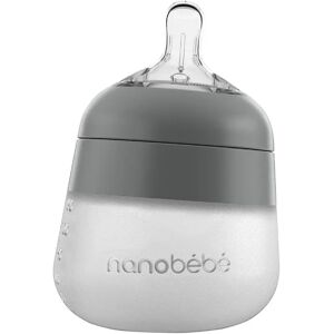 Nanobébé Flexy Silikonflaska Anti-kolik 150 ml Grå
