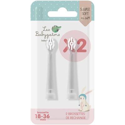 Les Babygators Borsthuvud Refill 18 månader+ 2-pack Les Babygators Borsthuvud Refill 18 månader+ 2-pack