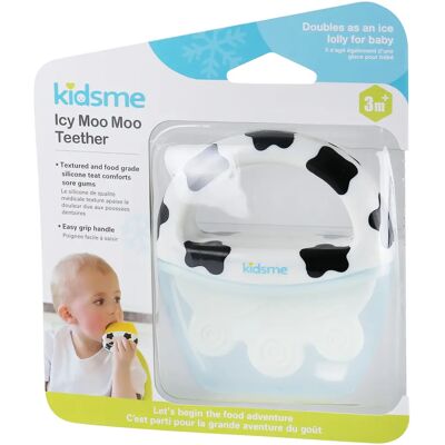 Kidsme Icy Moo Bitering - Prisbelönt design, mjuk silikon, från 3 månader Kidsme Icy Moo Bitering - Prisbelönt design, mjuk silikon, från 3 månader