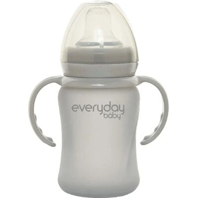 Everyday Baby Pipmugg Glas Healthy + Quiet Grey Everyday Baby Pipmugg Glas Healthy + Quiet Grey