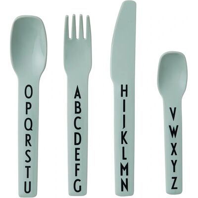 Designletters Design Letters Kids Cutlery Green Designletters Design Letters Kids Cutlery Green