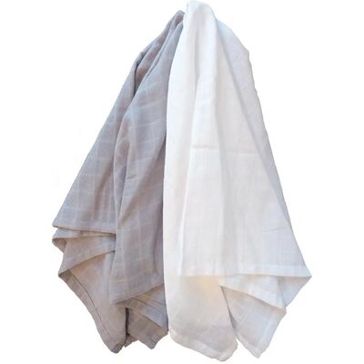 Summerville Organic Muslin 2-pack Grå Summerville Organic Muslin 2-pack Grå