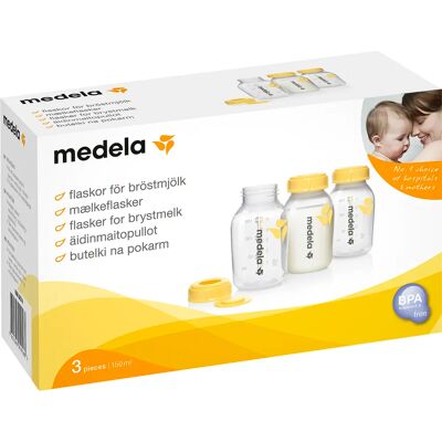 Medela 0074 Babyflaskor - 150ml, Unisex, 3-Pack Medela 0074 Babyflaskor - 150ml, Unisex, 3-Pack
