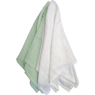 Summerville Organic Muslin 2-pack Soft Mint Summerville Organic Muslin 2-pack Soft Mint