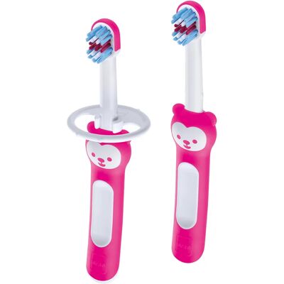 MAM Baby's Brush Pink 2-pack MAM Baby's Brush Pink 2-pack