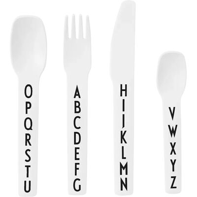 Designletters Design Letters Kids Cutlery White Designletters Design Letters Kids Cutlery White
