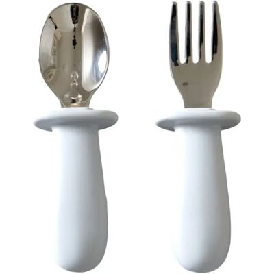 Jack o Juno Klassiskt Bestickset För Baby Glacier Grey Jack o Juno Klassiskt Bestickset För Baby Glacier Grey