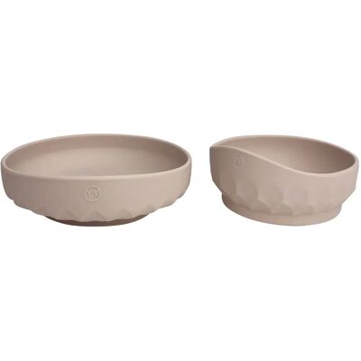 Najell Barntallrik & Skål Silikon Dune Beige Najell Barntallrik & Skål Silikon Dune Beige