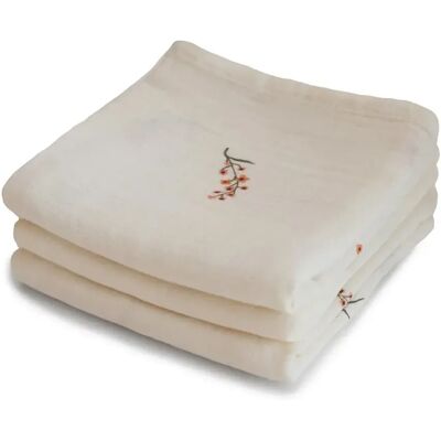 Mushie Muslin Cloth Flowers 3-pack Mushie Muslin Cloth Flowers 3-pack
