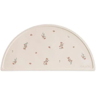 Mushie Silicone Mat Pink Flowers Mushie Silicone Mat Pink Flowers