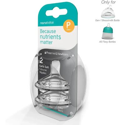 Nanobébé Dinapp Premature/Newborn Anti-kolik 2 st Nanobébé Dinapp Premature/Newborn Anti-kolik 2 st