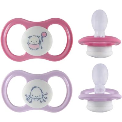 ESSKA Happy Glow 4+m Silikon Rosa 2-pack ESSKA Happy Glow 4+m Silikon Rosa 2-pack
